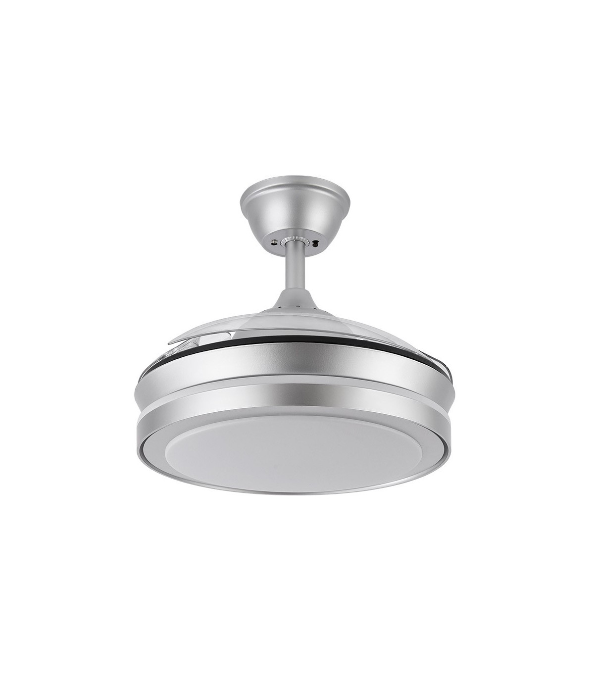 Ventilador Esparta XS DC 59W 6980Lm 3 Aspas Plata CCT