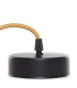 Pendel 2M - Cable Dorado - Portalámparas E27 Dorado - Rosetón Negro