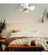 Ventilador Fly APP DC 20W 2400Lm 3 Aspas Blanco/Haya CCT