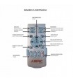 Ventilador Fly APP DC 20W 2400Lm 3 Aspas Blanco/Haya CCT