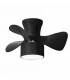 Ventilador Fly APP DC 20W 2400Lm 3 Aspas Negro CCT
