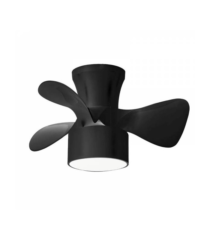 Ventilador Fly APP DC 20W 2400Lm 3 Aspas Negro CCT