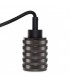 Pendel 2M - Cable Negro - Portalámparas E27 Negro - Rosetón Negro