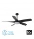 Ventilador Galleo Blanco DC 24W 2400Lm 5 Aspas Negro CCT