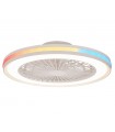 Ventilador Gamer 56D Blanco DC 60W 6700Lm 6 Aspas RGB+CCT