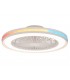 Ventilador Gamer 46D Blanco DC 40W 4200Lm 6 Aspas RGB+CCT