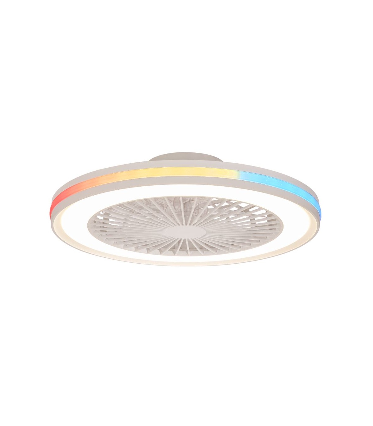 Ventilador Gamer 46D Blanco DC 40W 4200Lm 6 Aspas RGB+CCT