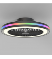 Ventilador Gamer 46D Negro DC 40W 4200Lm 6 Aspas RGB+CCT
