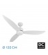 Ventilador de Techo GENIL Blanco DC 24W 2424Lm 3 Aspas Blanco CCT