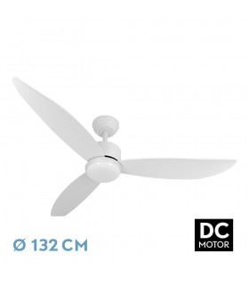 Ventilador de Techo GENIL Blanco DC 24W 2424Lm 3 Aspas Blanco CCT