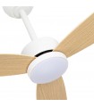 Ventilador de Techo GENIL Blanco DC 24W 2424Lm 3 Aspas Blanco/Haya CCT