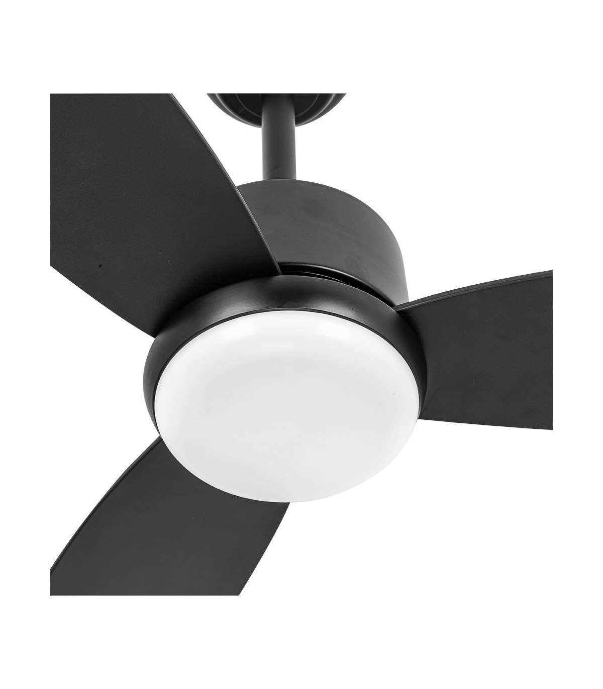Ventilador de Techo GENIL Blanco DC 24W 2424Lm 3 Aspas Negro CCT