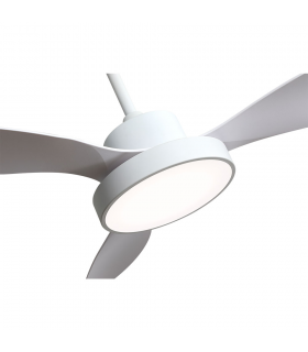 Ventilador Led Hayate DC 48W 4080Lm 3 Aspas Blanco CCT