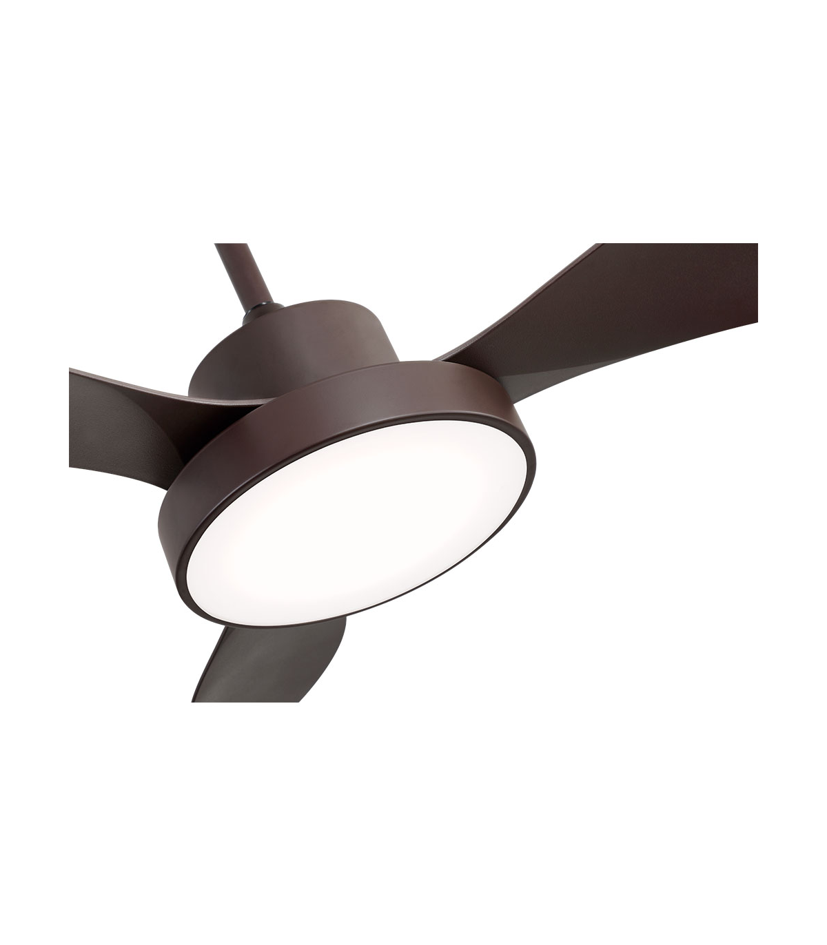 Ventilador Led Hayate DC 48W 4080Lm 3 Aspas Marrón CCT