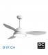 Ventilador Led Hayate XS DC 24W 2650Lm 3 Aspas Blanco CCT