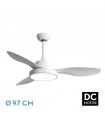 Ventilador Led Hayate XS DC 24W 2650Lm 3 Aspas Blanco CCT