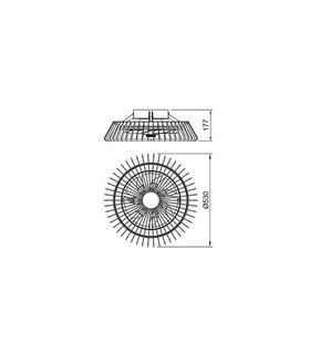 Ventilador de Techo Himalaya Mini DC 70W 7700Lm Blanco CCT