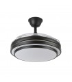 Ventilador IBE Negro DC 72W 6120Lm 3 Aspas CCT