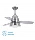 Ventilador de Techo Iseran AC 2xE27 3 Aspas Cromo