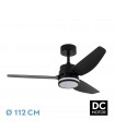 Ventilador de Techo JARAMA DC 20W 2350Lm 3 Aspas Negro CCT