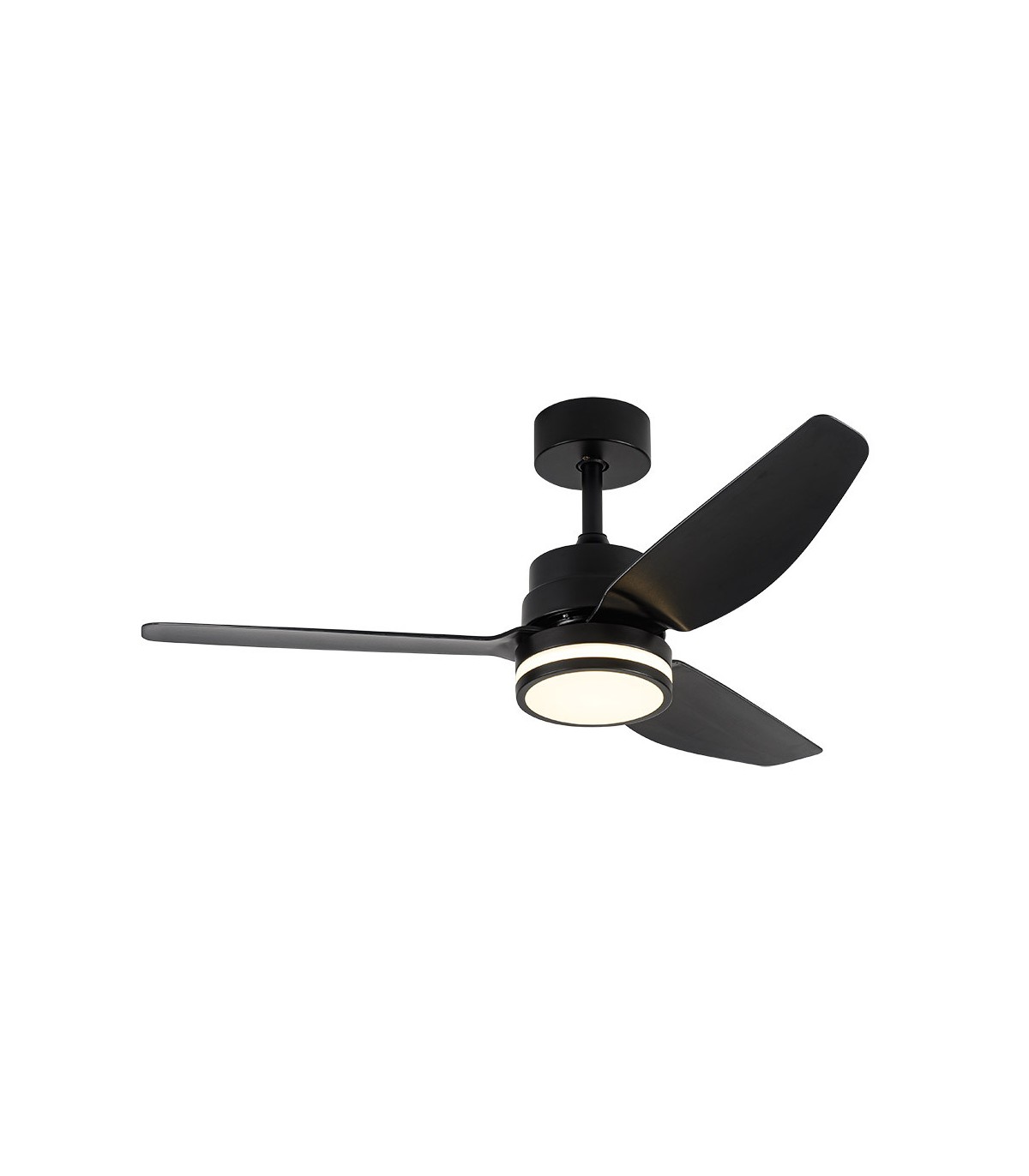 Ventilador de Techo JARAMA DC 20W 2350Lm 3 Aspas Negro CCT
