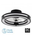 Ventilador Kastoria DC 58W 5900Lm 8 Aspas Negro CCT