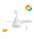 Ventilador Kidau Blanco AC 15W 1534Lm 3 Aspas CCT