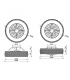 Ventilador de Techo Kilimanjaro Mini DC 55W 6050Lm Blanco/Ratán CCT