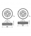 Ventilador de Techo Kilimanjaro Mini DC 55W 6050Lm Blanco/Ratán CCT