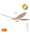 Ventilador Kilwa Blanco DC 18W 2087Lm 5 Aspas Haya CCT