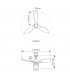 Ventilador Kota Blanco DC 15W 1534Lm 3 Aspas CCT