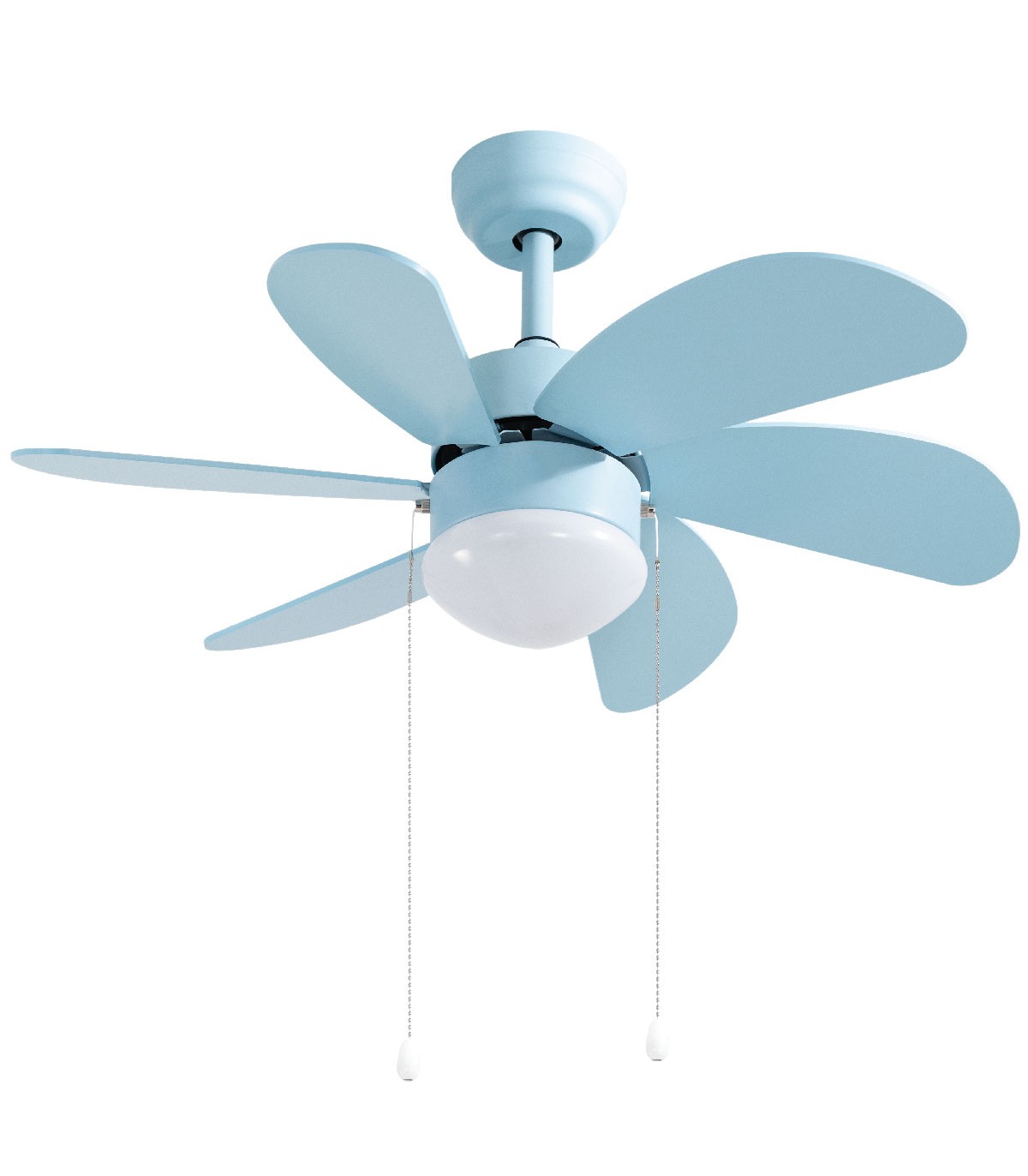 Ventilador de Techo LARDE DC Azul 6 Aspas Azul 2xE27