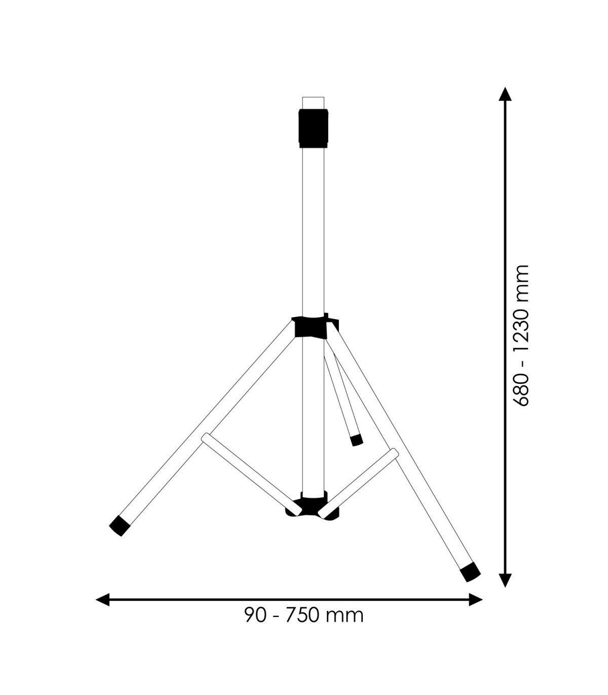 Trípode Telescópico Amarillo Para Proyector Led