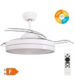 Ventilador Lugela Blanco DC 36W 3547Lm 3 Aspas CCT