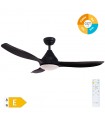 Ventilador Luma Negro DC 15W 1534Lm 3 Aspas CCT