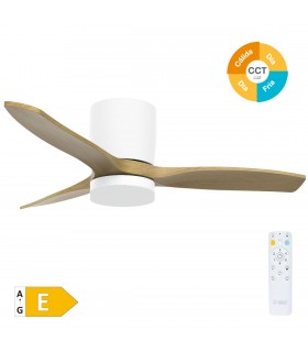 Ventilador Matipa Blanco DC 15W 1534Lm 3 Aspas Haya CCT