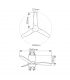Ventilador Matipa Blanco DC 15W 1534Lm 3 Aspas Haya CCT