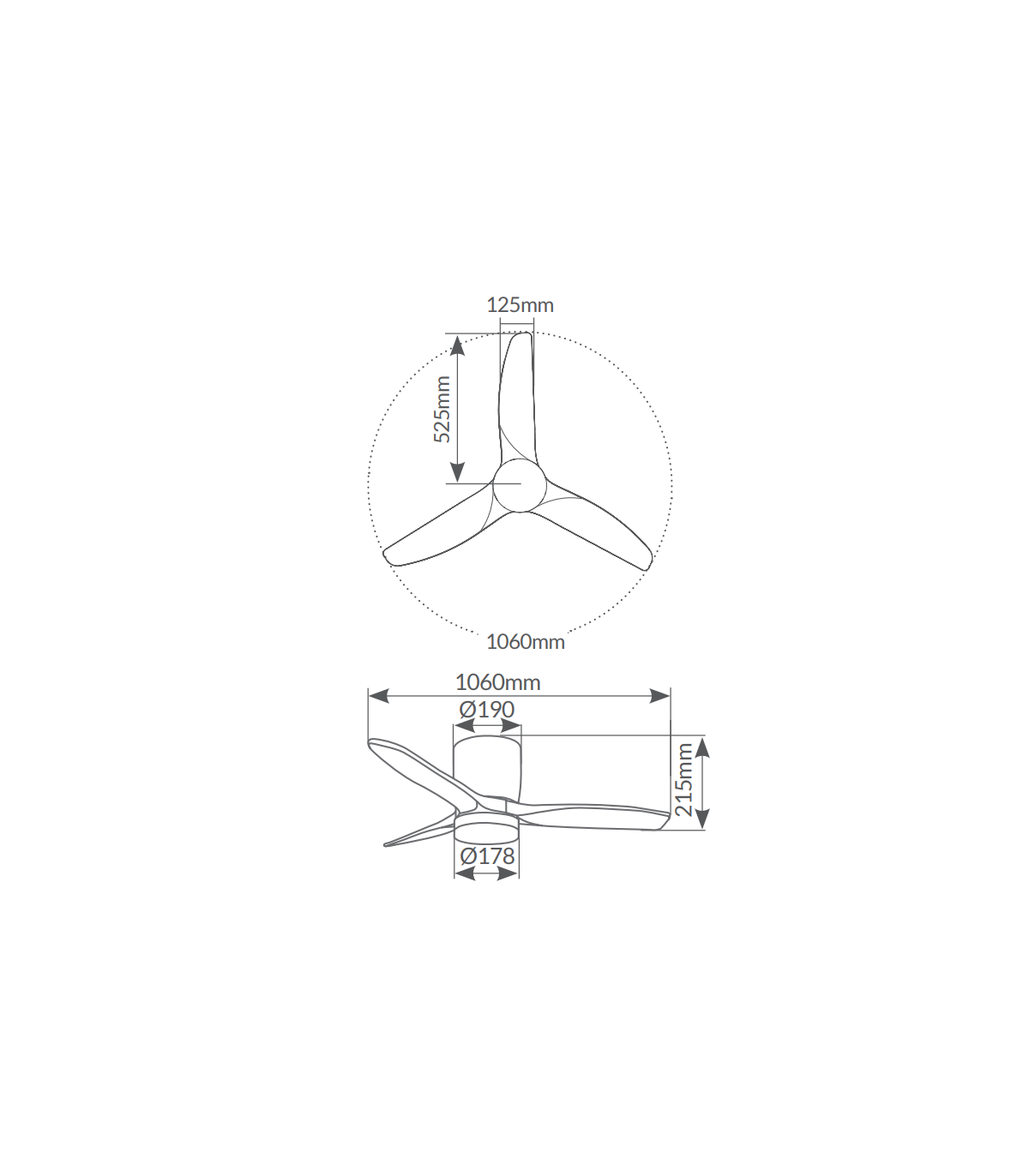 Ventilador Matipa Blanco DC 15W 1534Lm 3 Aspas Haya CCT