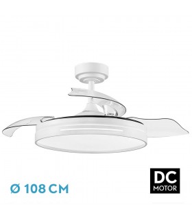 Ventilador Micenas Blanco DC 72W 7200Lm 3 Aspas CCT