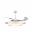 Ventilador Niza XS DC 43W 4950Lm 4 Aspas Blanco CCT