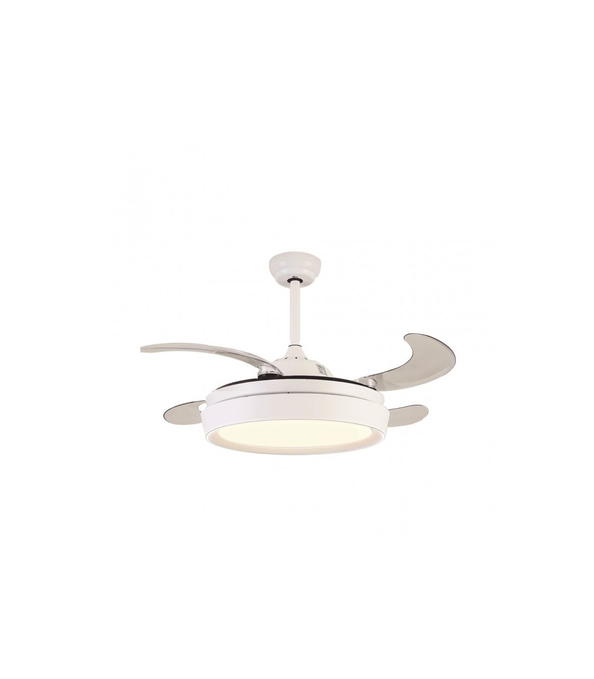 Ventilador Niza XS DC 43W 4950Lm 4 Aspas Blanco CCT