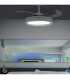 Ventilador Niza XS DC 43W 4950Lm 4 Aspas Blanco CCT