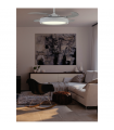 Ventilador Niza DC 50W 6200Lm 4 Aspas Blanco CCT