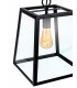 Lámpara Colgante Nicolás Negro 1XE27 45-150X31X31 cm.