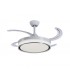 Ventilador Bari DC 60W 6000Lm 4 Aspas Blanco/Café CCT