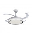 Ventilador Bari DC 60W 6000Lm 4 Aspas Blanco/Café CCT