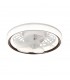 Ventilador Bulb E27 DC 24W 2400Lm 6 Aspas Blanco/Café CCT