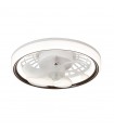Ventilador Bulb E27 DC 24W 2400Lm 6 Aspas Blanco/Café CCT
