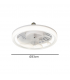 Ventilador Bulb E27 DC 24W 2400Lm 6 Aspas Blanco/Café CCT