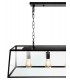 Lámpara Colgante Nicolás Negro 4XE27 45-150X100X27 cm.